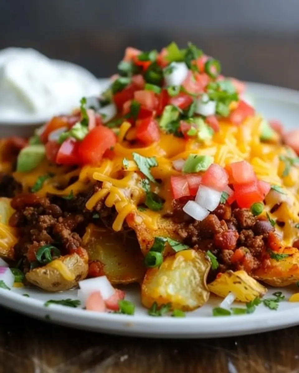 Cheesy Taco Potatoes: Indulgent Flavor for Your Next Meal