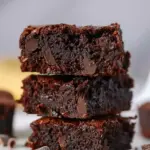3 Ingredient Brownies with Banana