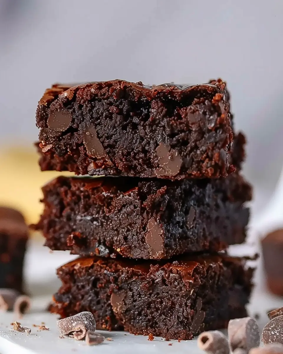 3 Ingredient Brownies with Banana: Easy Guilt-Free Treat