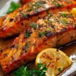 Garlic Butter Honey Baked Salmon