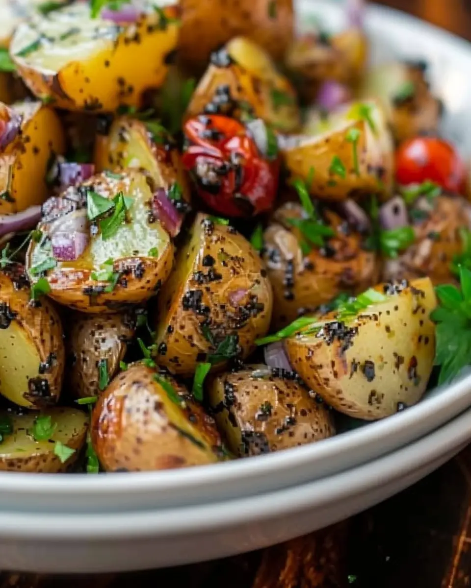 Balsamic Potato Salad: The Best Easy Recipe with Turkey Bacon