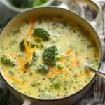 High Protein Broccoli Cheddar Soup