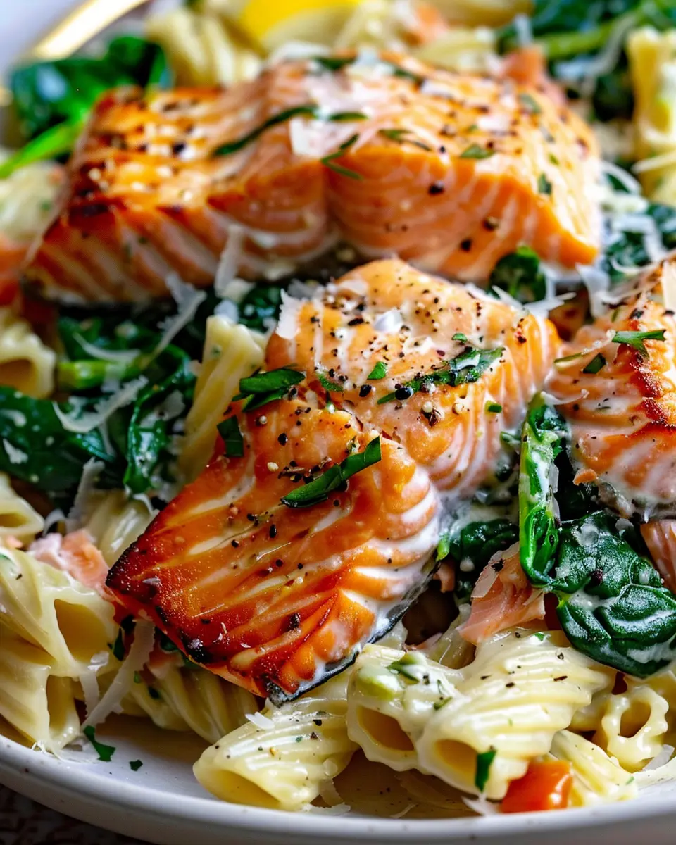 Salmon Spinach Pasta Dish: Easy Recipe for a Healthy Dinner
