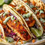 Air Fryer Salmon Tacos