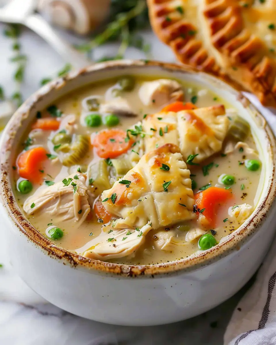 Chicken Pot Pie Soup: Easy Comfort Food with Turkey Bacon
