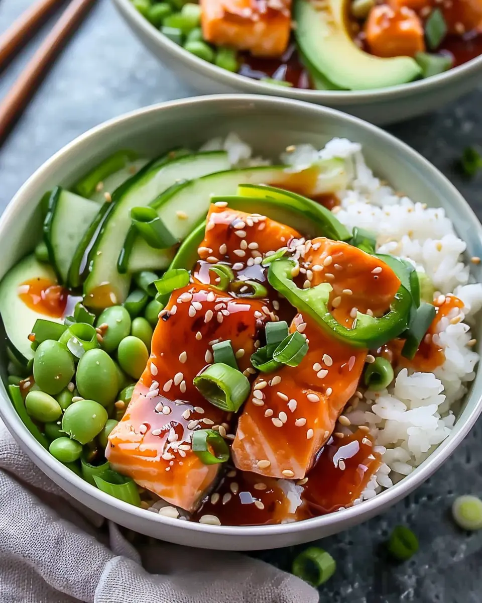 Honey Sriracha Salmon Bowls: Easy, Flavorful Weeknight Delight