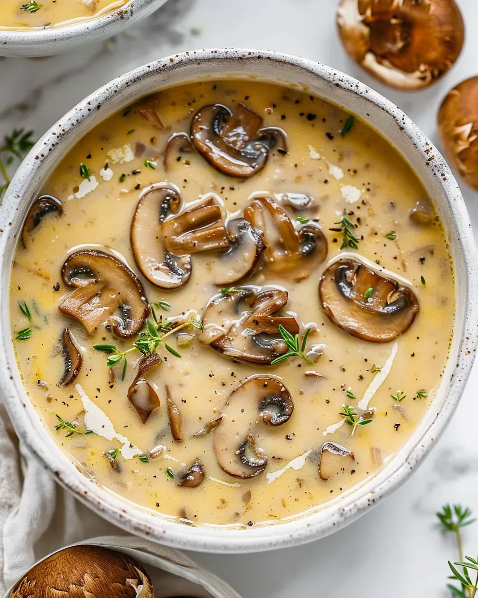 Cream of Mushroom Soup: Easy Recipe with Turkey Bacon Twist