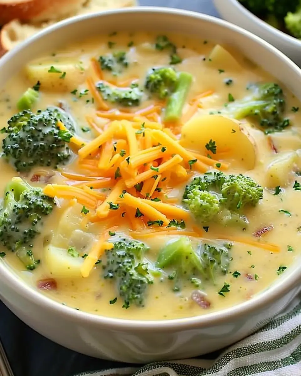 Cheddar Broccoli Potato Soup: The Best Cozy Comfort Food
