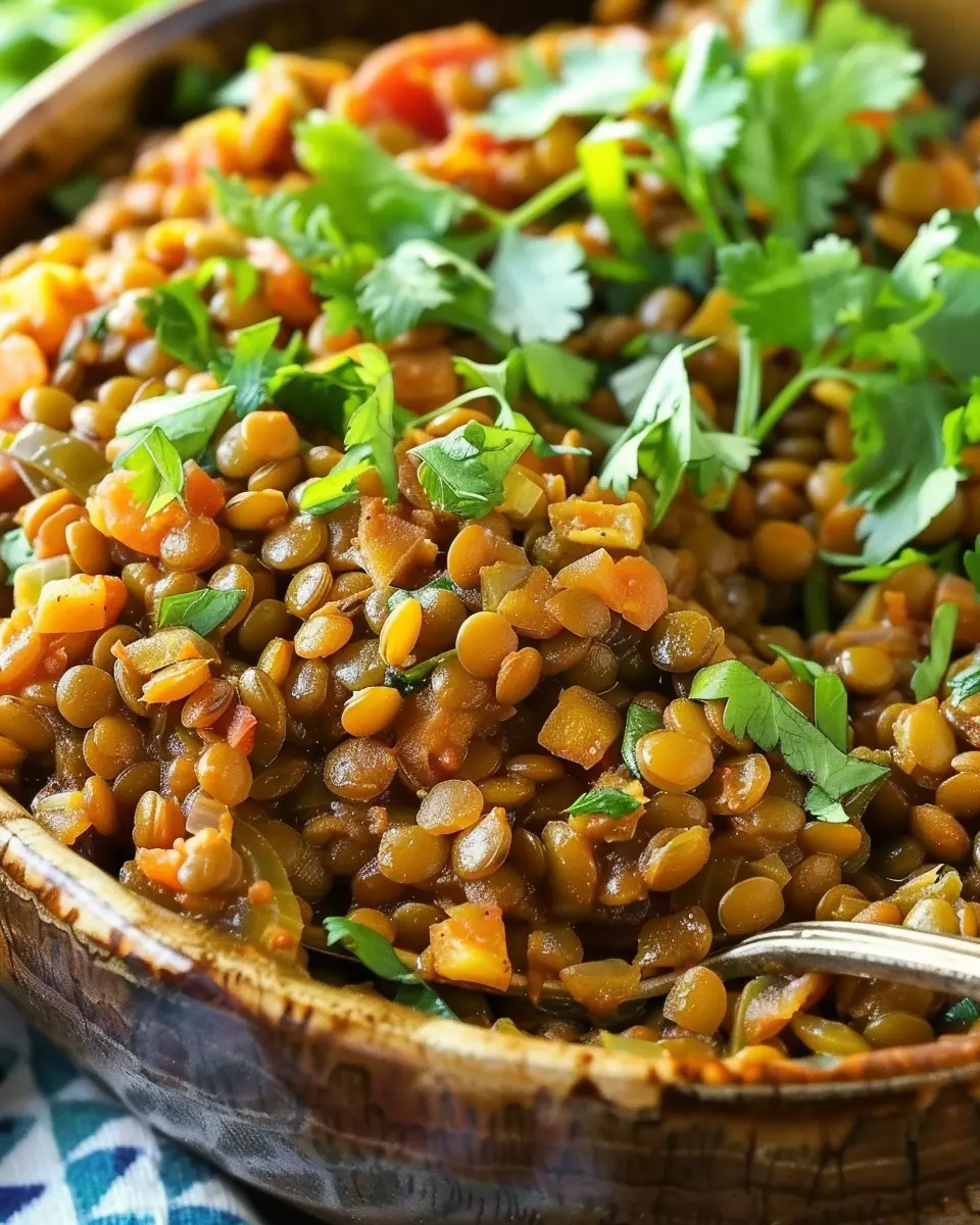 Easy Mediterranean Lentils: A Flavorful Twist with Turkey Bacon