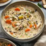 Creamy Crockpot Chicken Wild Rice Soup