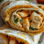 Cheesy Chicken Garlic Wraps