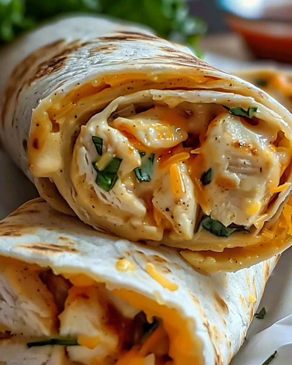 Cheesy Chicken Garlic Wraps: Easy Indulgence for Dinner Tonight