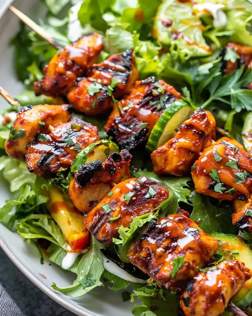 BBQ Chicken Skewer Salad: A Flavorful and Easy Summer Delight