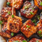 Honey Garlic Salmon Bites