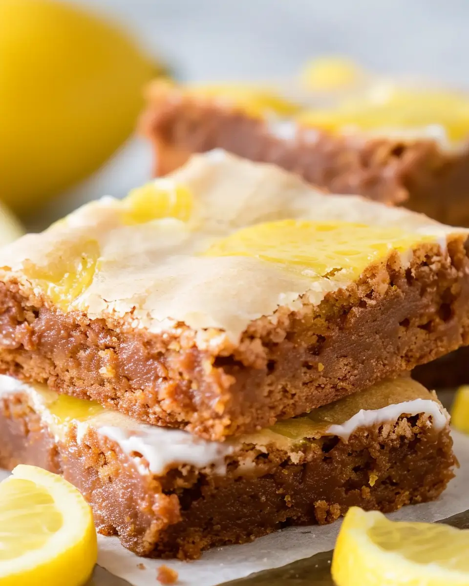 Easy Lemon Brownies Recipe: Zesty and Indulgent Treats Made Simple