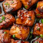 Honey Garlic Salmon Bites