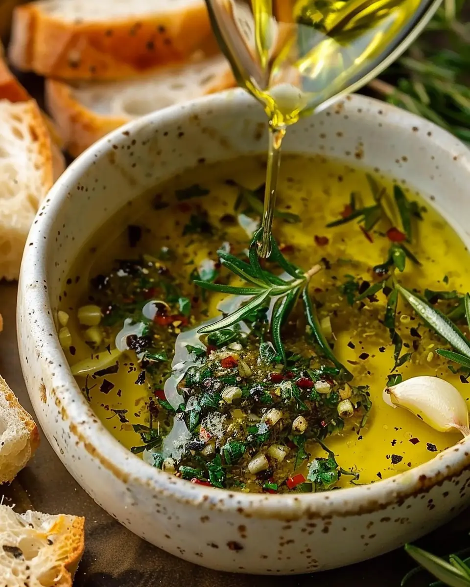 Garlic Olive Oil Dip: The Best Flavorful Companion for Dipping