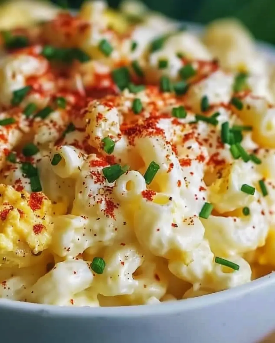 Deviled Egg Macaroni Salad: The Best Comfort Food Twist with Turkey Bacon