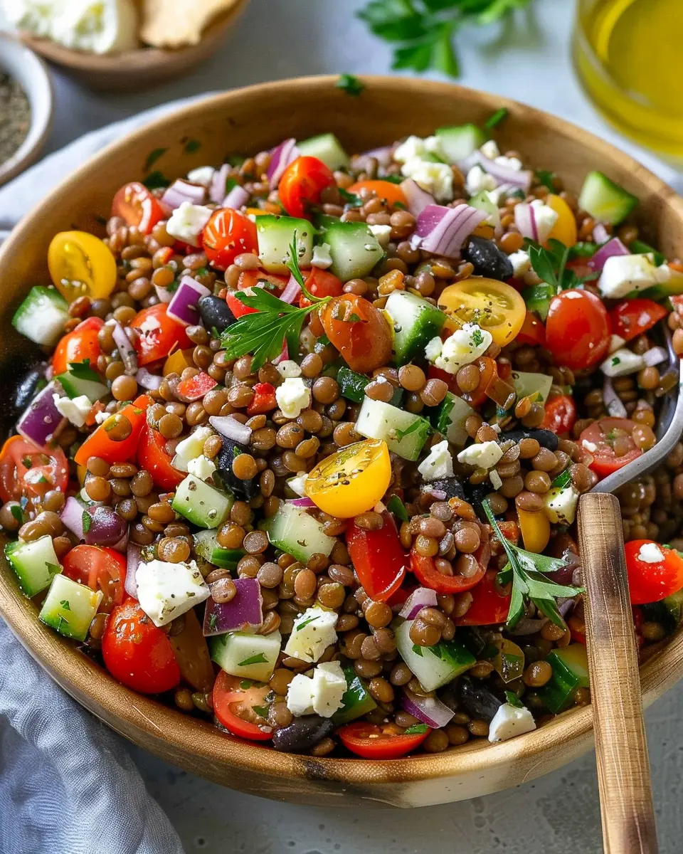 Greek Lentil Salad: A Healthy and Easy Delight You’ll Love